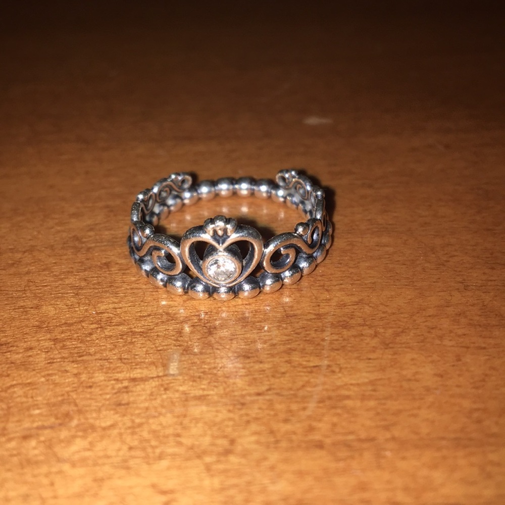 (REAL) Pandora Princess ring size 7